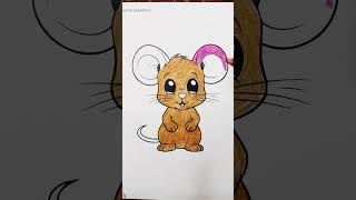 Rat coloring video for kids drawing painting coloring coloringpages [upl. by Aleetha]