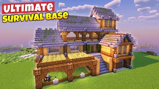 Minecraft Ultimate Survival House Tutorial⚒️ [upl. by Eirojam549]