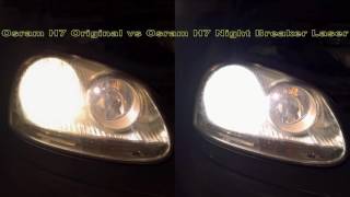 Osram H7 Original vs Osram H7 Night Breaker Laser [upl. by Arehahs]