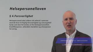 Helsepersonelloven  faglig forsvarlighet ifm forskrivning av vanedannende [upl. by Stoll]