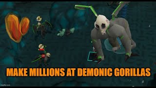 OSRS  How to kill Demonic Gorillas and make millions [upl. by Aihsal]