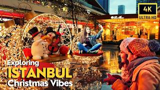 4K Walking Tour Istanbul Christmas Market 2024 Zorlu Center  Luxury Shops Istanbul Night Walk [upl. by Linet]