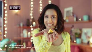 Celebrate Festive Season with ShraddhaKapoor and HERSHEYS KISSES [upl. by Eelesor]