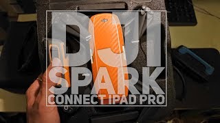 Dji Spark Connect IPad Pro using lightning to USB Camera Adapter [upl. by Arrek]