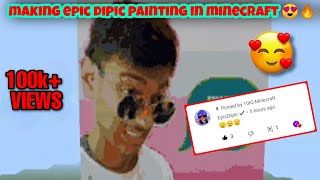 Making epicdipic Painting In Minecraft 😍🔥🔥 shorts minecraftshorts epicdipic youtubeshorts [upl. by Daveen]