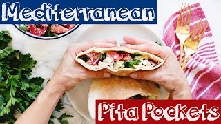 Healthy 10Minute Mediterranean Pita Pockets [upl. by Giorgio]