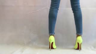 Jeans and Neon Heels  Outfit of the Day [upl. by Lyrem]