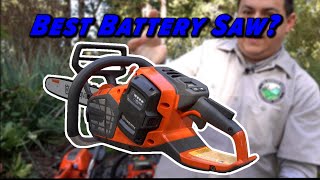 Husqvarna 540i XP Electric Chainsaw Review And Battery Test [upl. by Birgit576]