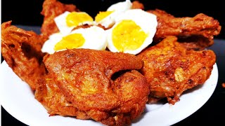 SIMPLE NASI LEMAK FRIED CHICKEN  NASI LEMAK FRIED CHICKEN MALAYSIAN STYLE  FRIED CHICKEN RECIPE [upl. by Moor]