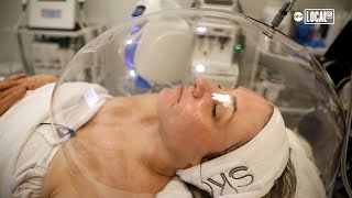 This new facial places your head inside an oxygen dome [upl. by Sundberg]