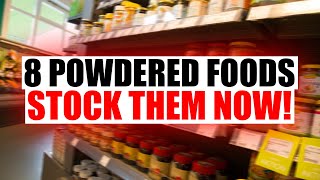 8 Powdered Foods That LAST FOREVER 30 Year Shelf Life [upl. by Aihsad]