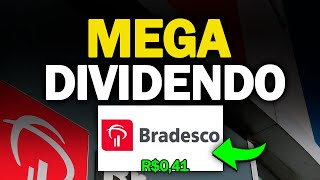 DIVIDENDO DO BRADESCO ATENÃ‡ÃƒO AO VALOR NINGUÃ‰M ESTÃ ESPERANDO BBDC3 BBDC4 [upl. by Eenttirb]