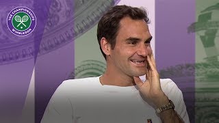 Roger Federer Wimbledon 2017 quarterfinal press conference [upl. by Nevart]