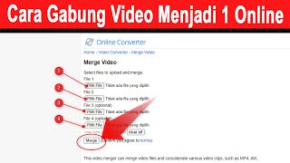 Cara Menggabungkan Video Online di HP atau Komputer [upl. by Olympie160]