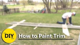 How to Paint Trim Baseboards Casing Interior [upl. by Anelas692]