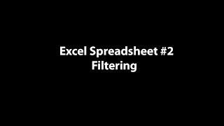 How to sort and filter Microsoft Excel Spreadsheets 2 2 of 6 [upl. by Rintoul720]