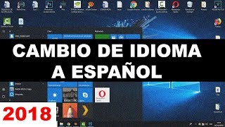 Como cambiar el idioma en windows 10 de ingles a español [upl. by Anirbak466]