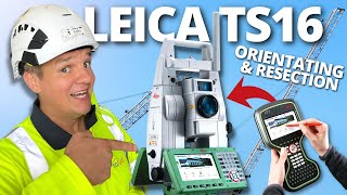 How To Set Up a Total Station Leica TS16 Guide for Site Engineers [upl. by Fairman]