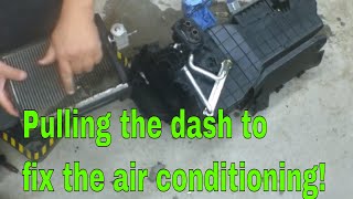 Dodge Ram dash and AC evaporator removal [upl. by Ninazan]