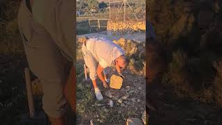 Muros y Piedra construction piedras youtubeshort [upl. by Tonye]