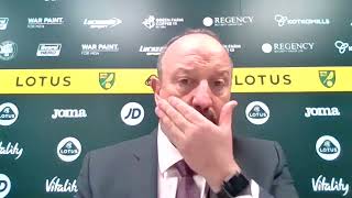 Norwich 21 Everton  Rafa Benitez  Full Post Match Press Conference  Premier League [upl. by Zaraf736]