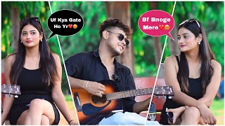 Irritating Badly Singing Prank With Twist  Love Songs Mashup  Shocking Girl Reactions😱  Jhopdi K [upl. by Resneps]