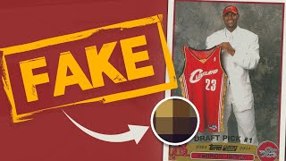 How to Spot a FAKE 2003 Lebron James Rookie Card [upl. by Aitnohs]