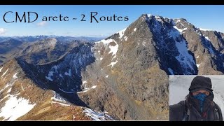 Ben Nevis via CMD arete 2 different routes comparison Great views from the Ridge  Scotland [upl. by Nosnev9]