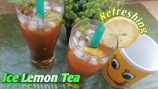 Lemon Iced Tea  Teh O Ice Limau  Recipe BY MH [upl. by Aztiraj286]