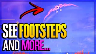 How to See Footsteps in Fortnite Chapter 5  Turn on Visualize Sound Effects Cars Chests [upl. by Trip229]