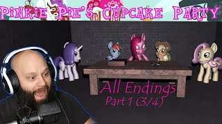 3 Endings For Pinkie Pies Cupcake Party New Updated Final Full Version [upl. by Akined391]