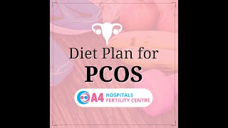 Diet plan for Polycystic ovary syndrome PCOS  A4 Fertility Centre  Chennai [upl. by Bigg]