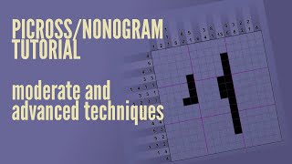 Picrossnonogram tutorial  moderate and advanced techniques [upl. by Loleta858]