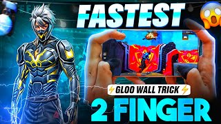 FASTEST Gloo Wall Trick with 2 FINGER ONLY– Free Fire Tutorial [upl. by Pavior120]