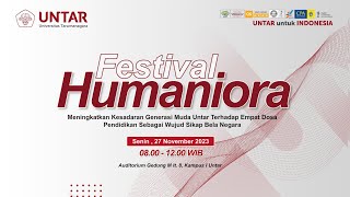 Seminar Humaniora 2023 Universitas Tarumanagara  Senin 27 November 2023 [upl. by Erodaeht]