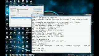 Change Windows 7 Home BasicPremium display language HD [upl. by Haimirej334]