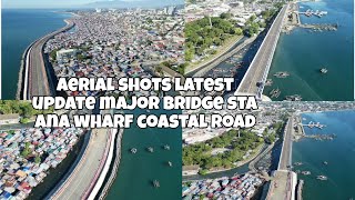 AERIAL SHOTSLATEST UPDATE MAJOR BRIDGE STA ANA WHARFCOASTAL ROAD DAVAO [upl. by Narrat]