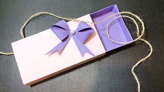 DIY  Paper Gift Box  Origami box 🎁 [upl. by Chaney985]