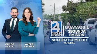 Noticiero de Guayaquil Segunda Emisión 02122024 [upl. by Ladew]