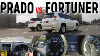 Toyota Land Cruiser Prado TX vs Fortuner 4x4 Pakistan  SUV Comparison 2020 [upl. by Trellas]