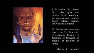 Rosarium Mysteria Lucis 4 Transfiguratio  holy rosary Latin version luminous mysteries [upl. by Notfilc]