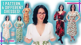 How To Make Your Sewing Patterns Work Hard For You M7974 Six Different Ways Easy Pattern Hacking [upl. by Logan]