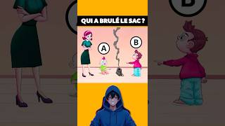 Qui a brulé le sac  quiz heroquiz minecraft enigmes shorts tiktok humour [upl. by Nonnah]