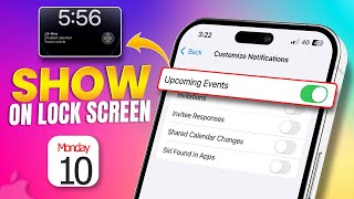 How to Show Upcoming Calendar Events on iPhone Lock Screen  Stay Organized at a Glance [upl. by Demetria]