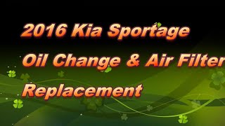 2016 Kia Sportage Oil Change [upl. by Aihtnamas]