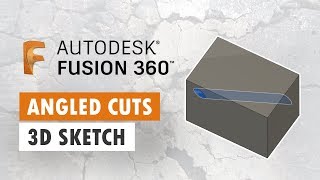 Angled CutsExtrusions in Fusion 360 [upl. by Ititrefen]