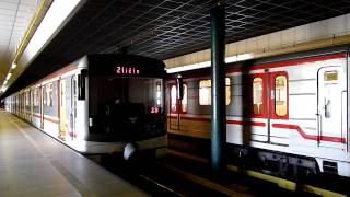 Prague Metro Černý Most station line B [upl. by Farrow612]