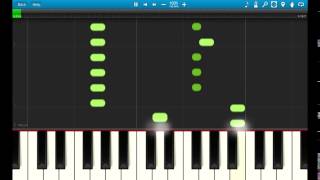 How to play Camisado on piano Synthesia [upl. by Market899]