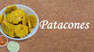 Patacones ecuatorianos o Tostones  Elaboración fácil y rápida [upl. by Llerod]