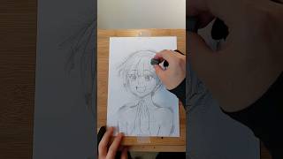 How To Draw Female Anime Manga Surprise Expression shorts drawing howtodraw [upl. by Tekcirk951]